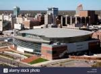 USA, Kansas, Wichita, Aerial of Intrust Bank Arena Stock Photo ...
