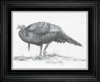 Terry Redlin "Turkey" Pencil Sketch-Framed | Sketches and Drawings