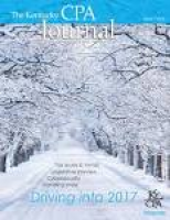 The Kentucky CPA Journal - Issue 5, 2016 by Kentucky Society of ...