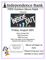 Outdoor Movie Night, Sebree – Independence Bank
