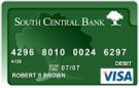 VISA Business Check/Debit Cards | South Central Bank