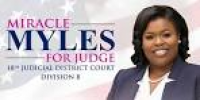 Miracle Myles for Judge - Home | Facebook