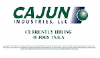 Cajun Industries is Currently Hiring 48 Jobs TX & LA | Industrial ...