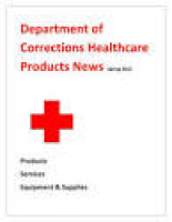 Department of Corrections Healthcare Product News by Federal ...