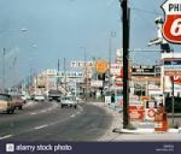 d1970s SUBURBAN SHOPS FAST FOOD MOTELS GAS BUSY CLUTTER SIGNS ...