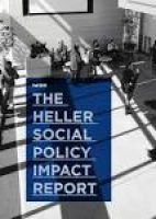 The Heller Social Policy Impact Report, Fall 2015 by Brandeis ...