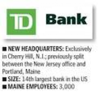 TD Bank has one headquarters, and it's no longer in New England ...