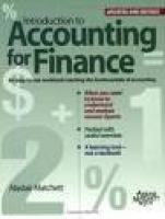 9781891112676: Introduction to Accounting for Finance - AbeBooks ...