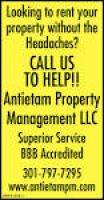 Looking to rent your property without the headaches?, Antietam ...