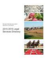 2015-16 Legal Services Directory by Agriculture Law Education ...