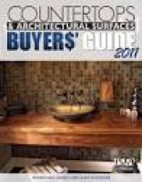 ISFA Countertops & Architectural Surfaces Buyers Guide 2011 by ...
