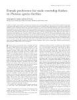 PDF) Female preference for male courtship flashes in Photinus ...