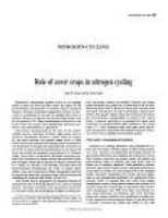 The Role of Cover Crops in North American Cropping Systems ...