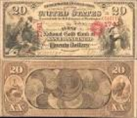 US 20 Dollar Note 1870 Nov Serial# 2459 First National Gold Bank ...