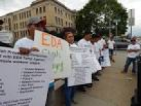 Immigrant Workers Hold Rally Outside Bristol County Superior Court