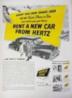 1957 Hertz Rent a Car Advertisement - Hertz, Print Ads, Vintage ...