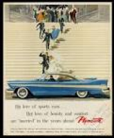 1957 Plymouth Belvedere coupe blue car wedding bride groom art ...
