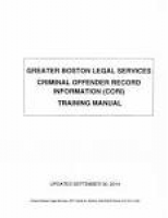 GREATER BOSTON LEGAL SERVICES CRIMINAL OFFENDER RECORD INFORMATION ...