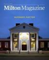 Milton Magazine, Fall 2015 by Milton Academy - issuu