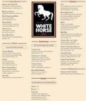 The White Horse Inn Menu, Menu for The White Horse Inn, Metamora ...