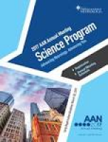 2017 AAN Annual Meeting Science Program by American Academy of ...
