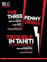 Spring 2018 Program Book | THE THREEPENNY OPERA and TROUBLE IN ...