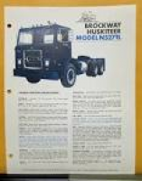 1972 Brockway Truck Model N527TL Tandem Tractor Specification ...