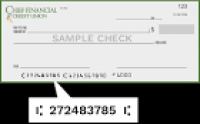 Routing Number | Chief Financial Credit Union | Dearborn, MI ...