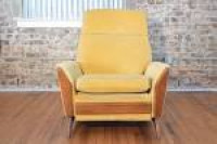 Mid Century Modern Recliner by Adrian Pearsall in Yellow Velvet ...