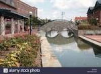 Carroll Creek Park in downtown Frederick, Maryland Stock Photo ...