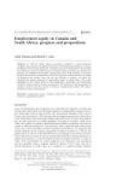Employment equity in Canada and South Africa: Progress and ...