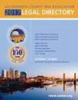 SCBA Legal Directory 2017 by Sacramento County Bar Association - issuu