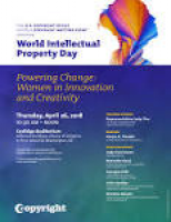 World Intellectual Property Day 2018, Powering Change: Women in ...