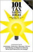 101 Tax Saving Ideas, 4th Edition: LLM, CPA Randy Gardner, CPA ...