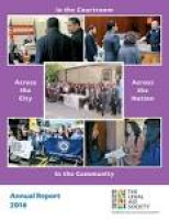 The legal aid society 2016 annual report by The Legal Aid Society ...