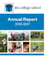 Annual Report 2016-2017 by The College School - issuu
