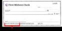 First Midwest Bank Routing Number | How to Wire | Banking Online