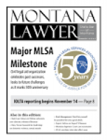 Montana Lawyer - August 2013 by State Bar of Montana - issuu