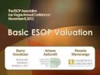 Basic ESOP Valuation The ESOP Association Las Vegas Annual ...