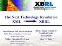 The Next Technology Revolution XML XBRL - ppt download