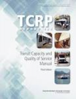 Report Contents | Transit Capacity and Quality of Service Manual ...