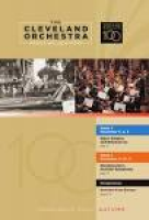 The Cleveland Orchestra November 3, 4, 5, 9, 10, 11 Concerts by ...