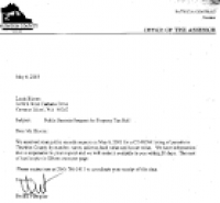 2005 Thurston County Assessor Data T to Vyborny
