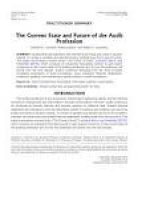 PDF) The Current State and Future of the Audit Profession