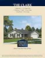 The Clark Floor Plan - American Heritage Homes
