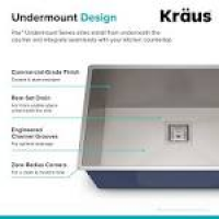 Shop Kraus KHU29 Pax Zero-Radius Undermount 28-1/2-in 16G 1-Bowl ...