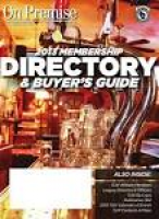 On Premise Membership Directory & Buyers Guide 2013 by Nei-Turner ...