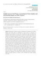 PDF) Global Access to Safe Water: Accounting for Water Quality and ...