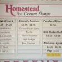 Homestead Ice Cream Shoppe - Ice Cream & Frozen Yogurt - 22360 ...