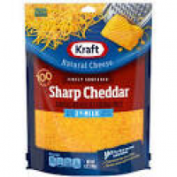 Kraft 2% Milk Sharp Cheddar Shredded Cheese, 7 Oz. - Walmart.com